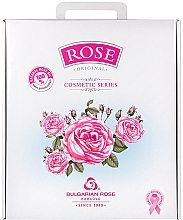 Women Gift Set 'Rose' - Bulgarian Rose (cr/50ml + cr/50ml + micel wather/150ml + gel/150ml + soap/100g) — photo N1