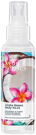 Coconut & Monoi de Tahiti Body Mist - Avon Senses Aloha Monoi Body Mist — photo N1