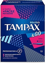 Fragrances, Perfumes, Cosmetics Tampons with Applicator, 18 pcs. - Tampax & Go Mini