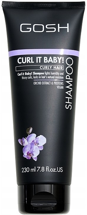 Curly Hair Shampoo with Orchid Extract & Proteins - Gosh Copenhagen Curl It Baby Curly Hair Shampoo — photo N1