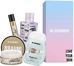 Set - Mr.Scrubber Sweet Brauni (lip/balm/5g + lip/scrub/50ml + h/cr/50ml + sanitizer/30ml) — photo N1