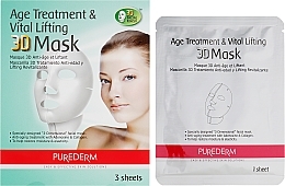 Fragrances, Perfumes, Cosmetics 3D Anti-Aging & Lifting Mask Set - Purederm Age Treatment&Vital Lifting 3D Mask