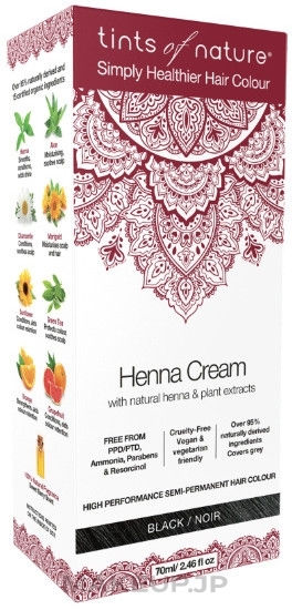 Henna Hair Cream Color - Tints Of Nature Henna Cream — photo Black