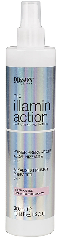 Set - Dikson Illaminaction Salon Kit (shmp/1000ml + primer/300ml + conc/1000ml + cr/200ml + spray/80ml) — photo N3