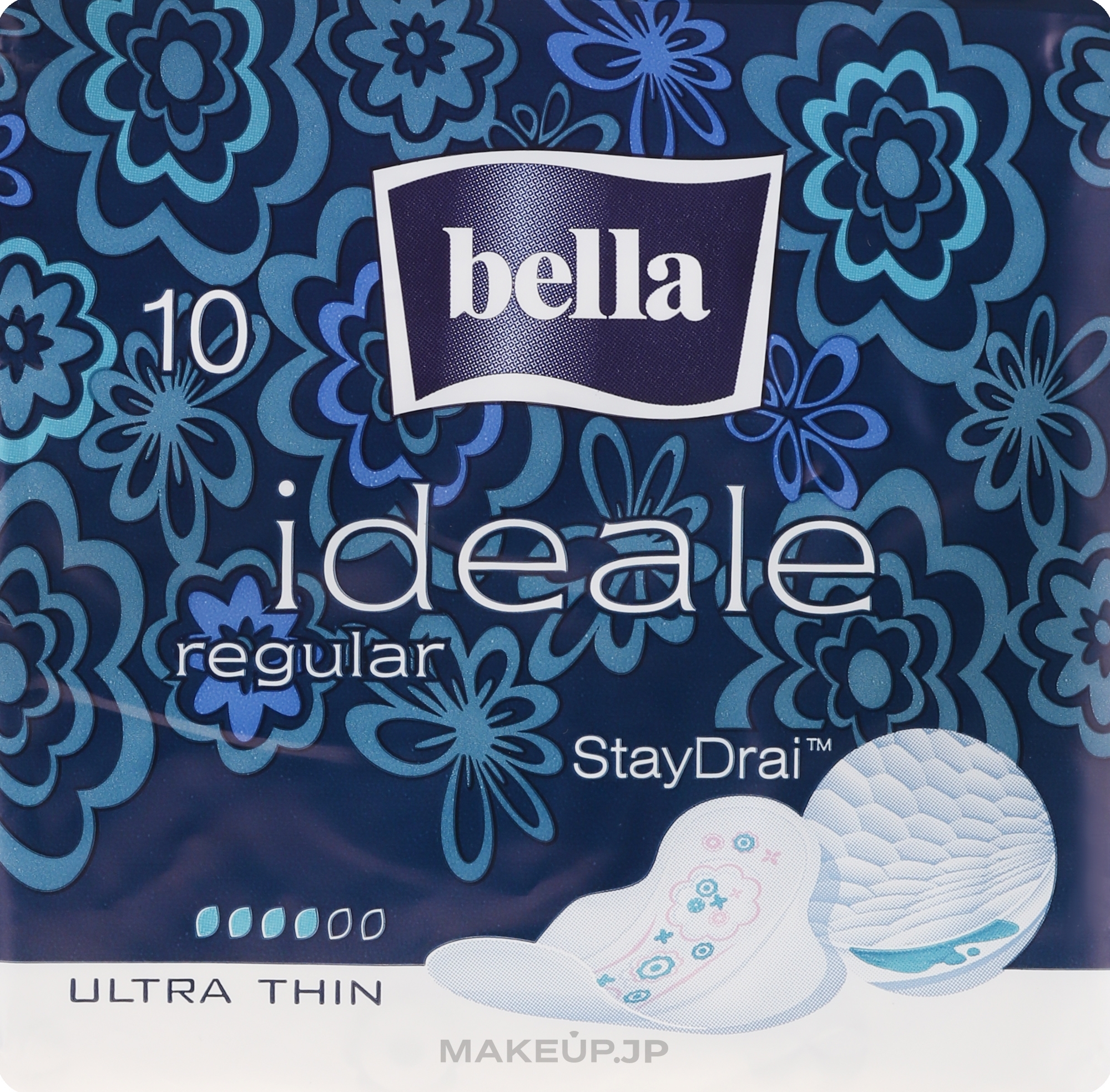 Daily Sanitary Pads Ideale Ultra Regular StayDrai, 10 pcs - Bella — photo 10 szt.