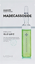 Fragrances, Perfumes, Cosmetics Madecassoside Face Mask - Missha Mascure Rescue Solution Sheet Mask Madecassoside