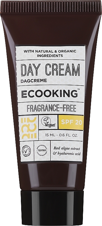 GIFT! Day Face Cream - Ecooking Day Cream Fragrance Free SPF 20 — photo N1