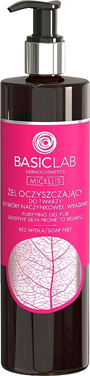 Cleansing Gel for Capillary and Sensitive Skin - BasicLab Dermocosmetics Micellis — photo N1