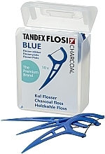 Floser with Carbon Thread, blue - Tandex Flosi Floser With Blue Carbon Thread — photo N1