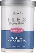 Acrylic Powder, Bright White - IBD Flex Powder Bright White — photo N3