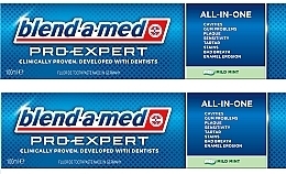 Fragrances, Perfumes, Cosmetics Toothpaste "All in One. Whitening" - Blend-a-med Pro-Expert All in One Toothpaste (2x100ml)