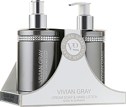 Fragrances, Perfumes, Cosmetics Grey Crystals Set (cr/soap/250 ml + h/lot/250 ml) - Vivian Gray 