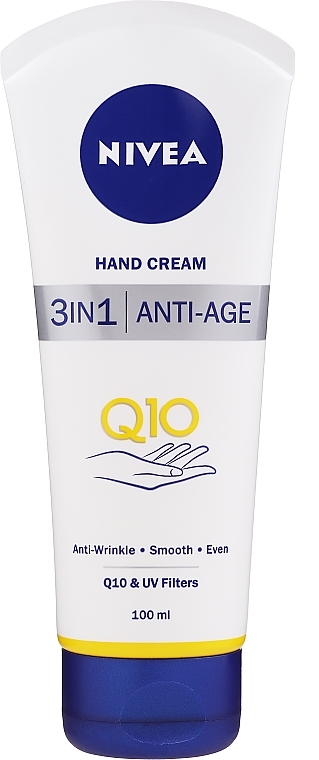 Anti-Aging Hand Cream "Q10 Plus" - NIVEA Q10 plus Age Defying Antiwrinkle Hand Cream  — photo N2