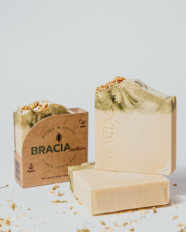 Jasmine & Acacia Solid Soap - Bracia Mydlarze Solid Soap Warm Summer Night — photo N3