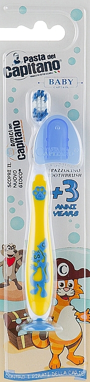 Kids Toothbrush 3+, soft, yellow - Pasta del Capitano — photo N8