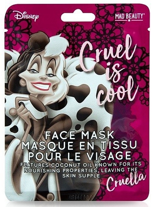 Face Mask - Disney Mad Beauty Cruella De Ville Coconut Face Mask — photo N3