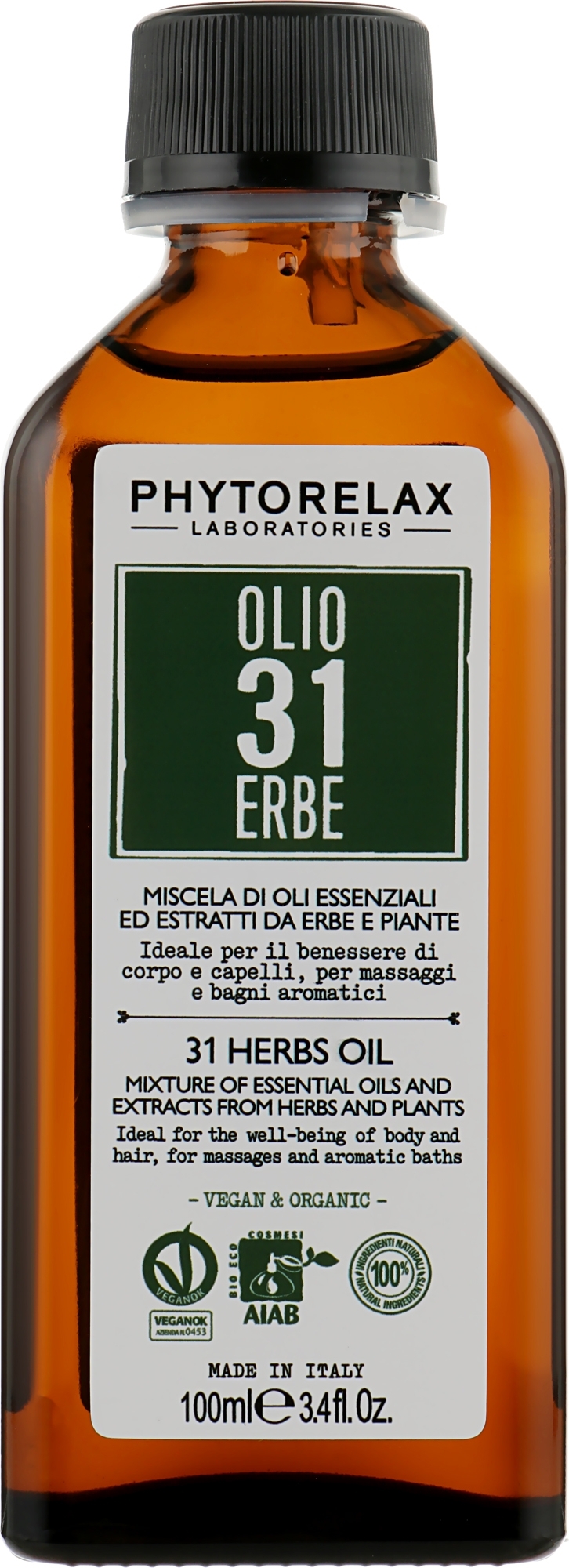 Essential Oil & Extract Blend - Phytorelax Laboratories 31 Herbs Oil — photo 100 ml