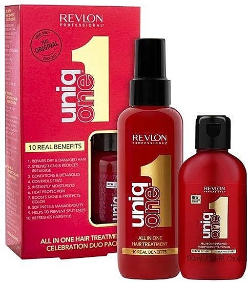 Set - Revlon Professional Uniqone All in One Great Hair Care Set (shm/100ml + h/mask/150ml) — photo N1