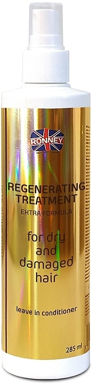 Regenerating Leave-In Conditioner Spray for Dry & Damaged Hair - Ronney Professional HoLo Shine Star Regenerating Treatment — photo N1