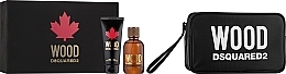 Fragrances, Perfumes, Cosmetics Dsquared2 Wood Pour Homme - Set (edt/100ml + sh/gel/100ml + bag)