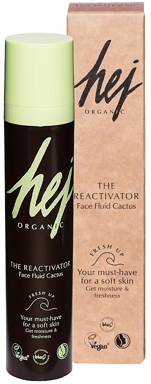 Face Fluid - Hej Organic The Reactivator Face Fluid Cactus — photo N1