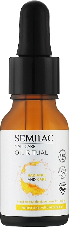 Moisturizing Nail & Cuticle Oil - Semilac Nail Care Oil Ritual — photo N1