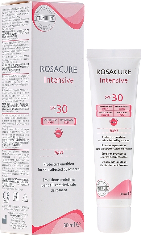 Protective Emulsion for Sensitive Skin Prone to Redness SPF30 - Synchroline Rosacure Intensive — photo N1