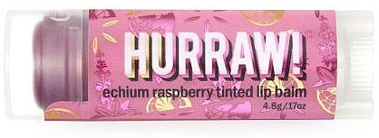 Raspberry Lip Balm - Hurraw! Echium Raspberry Tinted Lip Balm — photo N1