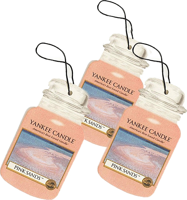 Car Perfume Set - Yankee Candle Car Jar Pink Sands — photo N1