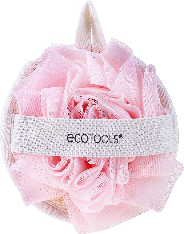 Double-Sided Shower Sponge, pink - EcoTools Dual Cleansing Pad — photo N1