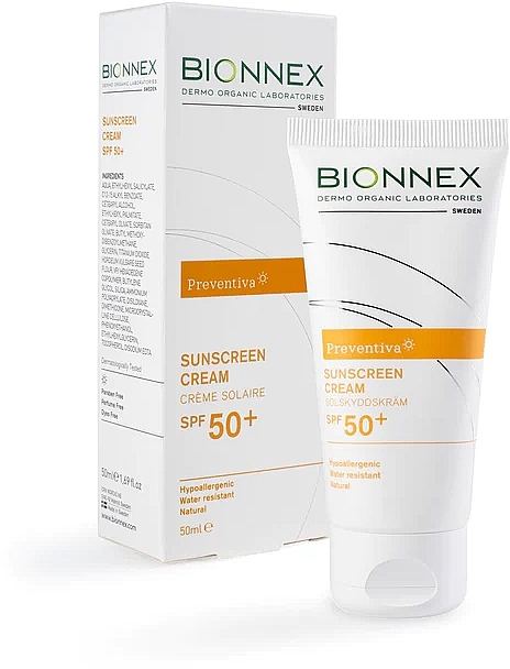 Sunscreen - Bionnex Preventiva Sunscreen Cream SPF 50+ — photo N1