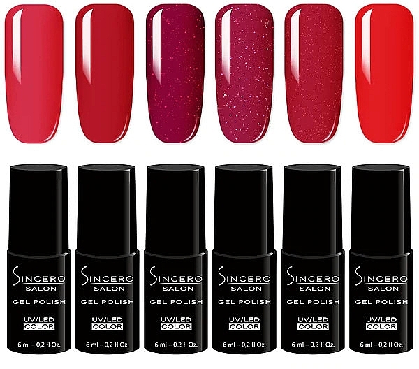 Gel Polish Set, 6 products - Sincero Salon Mad For Love — photo N2