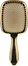 Rectangular Hair Brush with Mirror - Janeke Hairbrush With Mirror Gold — photo N2