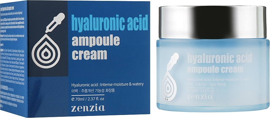 Hyaluronic Acid Face Cream - Zenzia Hyaluronic Acid Ampoule Cream — photo N1