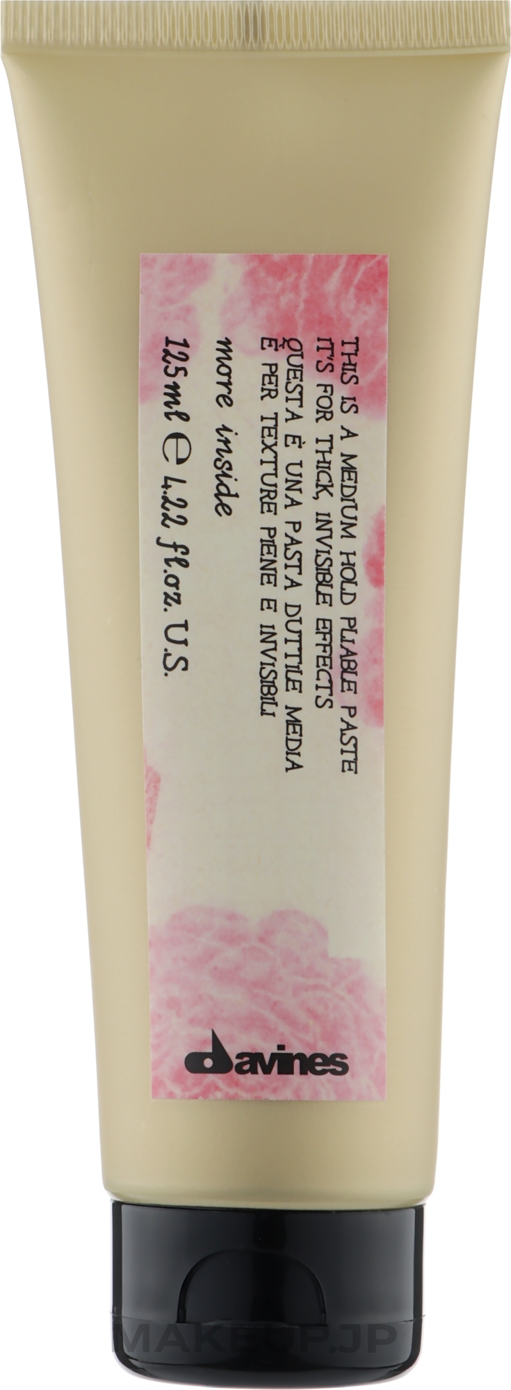 Medium Hold Pliable Paste for Invisible Effect - Davines More Inside Medium Hold Pliable Paste — photo 125 ml