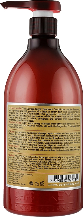 Damaged Hair Conditioner - Saryna Key Pure African Shea Damage Repair Conditioner — photo N5