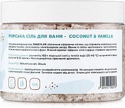 Bath Sea Salt "Coconut & Vanilla" - SHAKYLAB Natural Bath Salt — photo N7