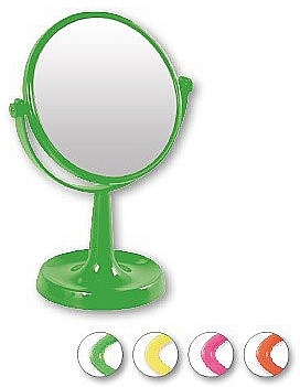 Mirror on Stand 85734, round, 15,5 cm, light green - Top Choice Colours Mirror — photo N3