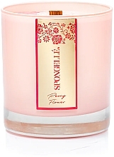 Peony flower Scented Candle - Spongelle Private Reserve Scented Candle — photo N2