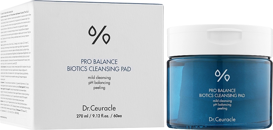 Cleansing Pads with Probiotics, PHA & LHA - Dr.Ceuracle Pro Balance Biotics Cleansing Pad — photo N12