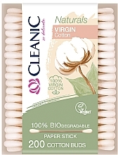 Cotton Pads, 200 pcs - Cleanic Naturals Virgin Cotton Buds — photo N2