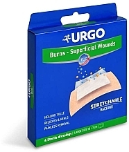 Fragrances, Perfumes, Cosmetics Hydrocolloid Anti-Burn Patch, 10x7 cm - Urgo Burns