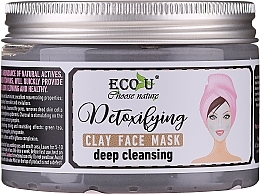 Deep Cleansing Face Mask - Eco U Detoxifying Deep Cleansing Clay Face Mask — photo N2