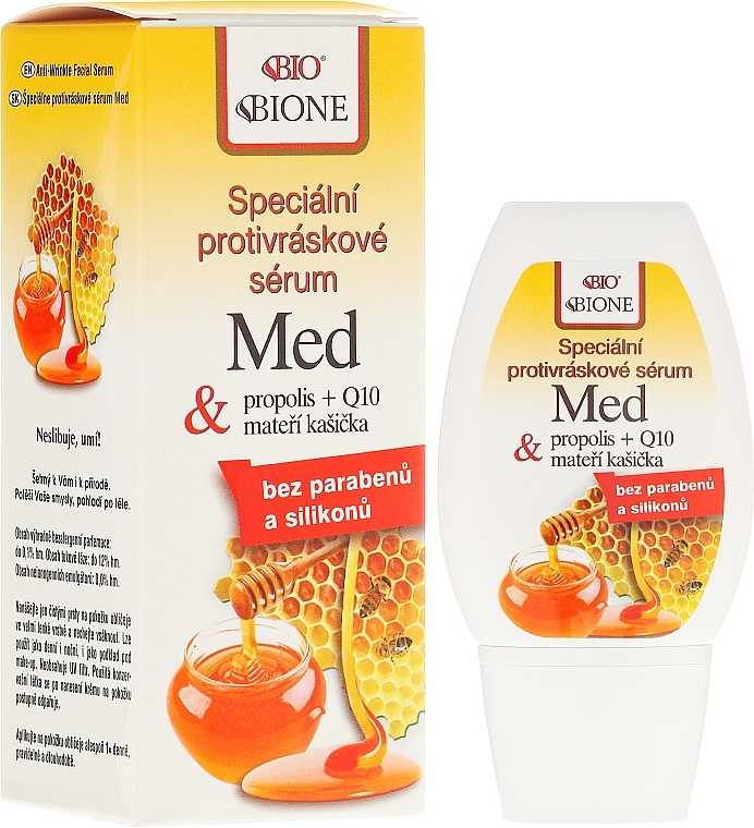 Face Serum - Bione Cosmetics Honey + Q10 Serum — photo N1