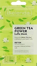 Fragrances, Perfumes, Cosmetics Face Mask - Bielenda Green Tea Power Luffa Mask 2in1