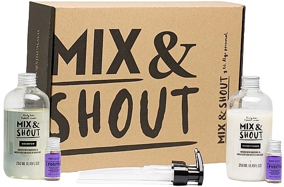 Set for Curly Hair - Mix & Shout Protector (sham/250ml + condit/250ml + ampoul/2x5ml) — photo N1