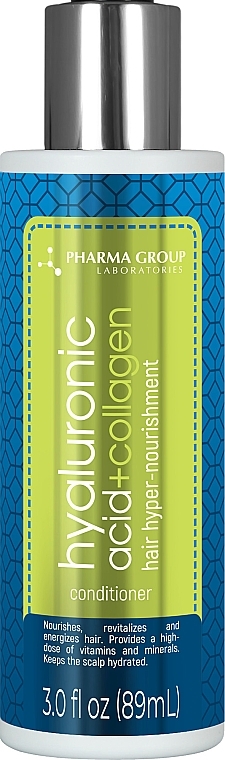 Hyper-Nourishing Conditioner - Pharma Group Laboratories Hyaluronic Acid + Collagen — photo N1