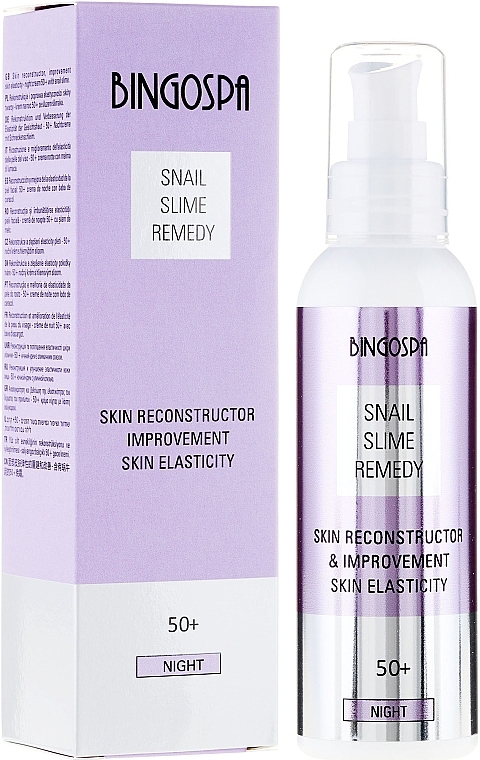 Snail Mucin Night Cream - BingoSpa Snail Slime Remedy 50+ — photo N1