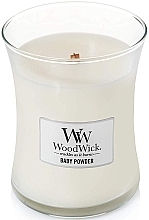 Fragrances, Perfumes, Cosmetics Scented Candle in Glass - WoodWick Hourglass Candle Baby Powder