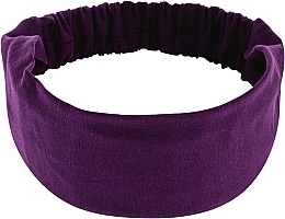 Headband, knit, straight, purple "Knit Classic" - MAKEUP Hair Accessories — photo N3